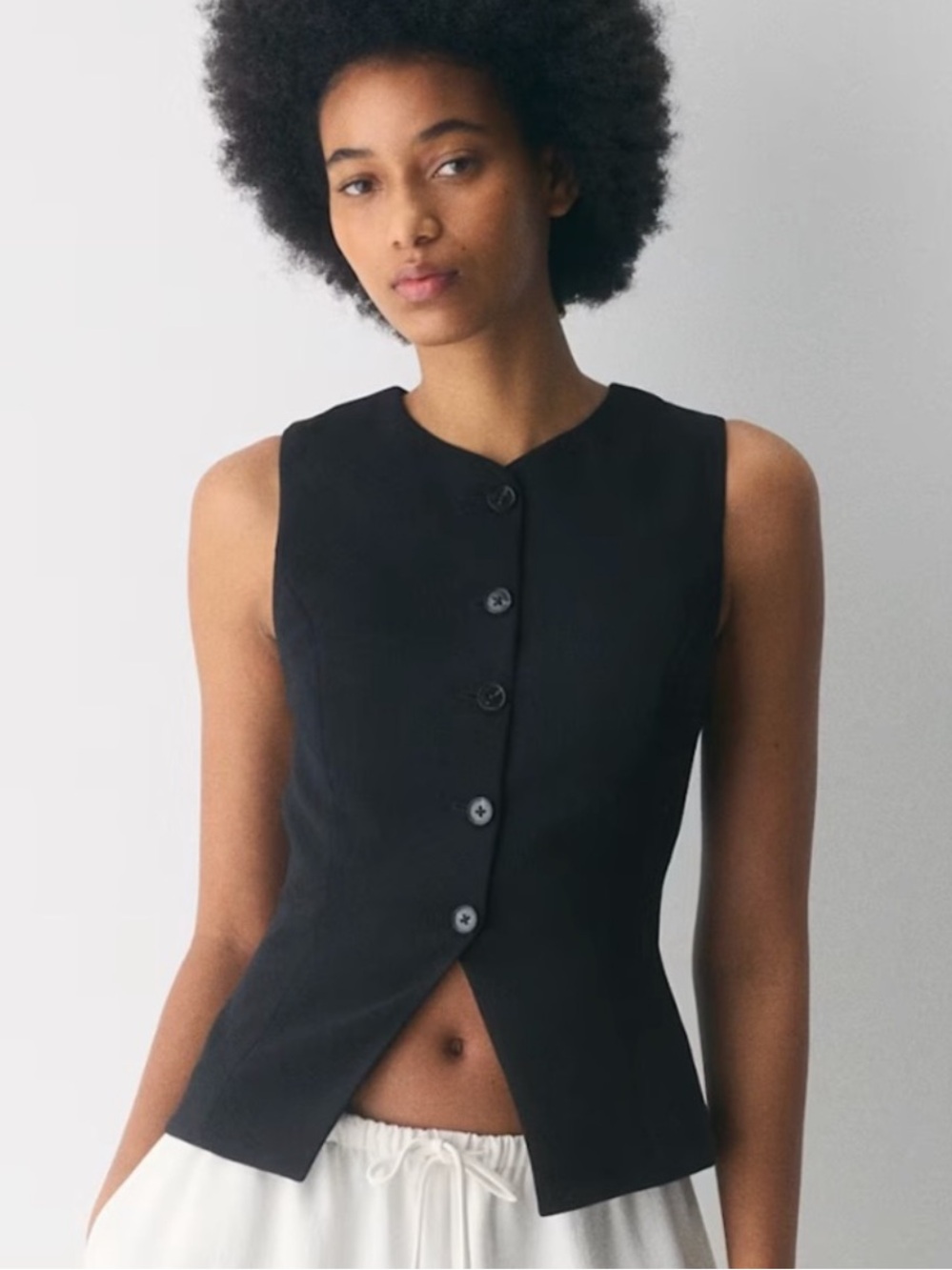 Aritzia Wilfred Regal Vest in Black Size 12 - Picture 10 of 11